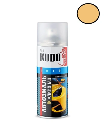 Краска желтая №225 алкидная KUDO 520мл
